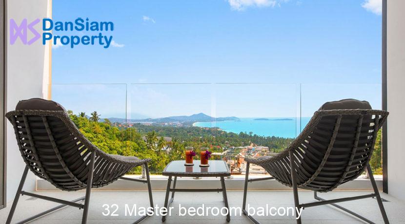32 Master bedroom balcony