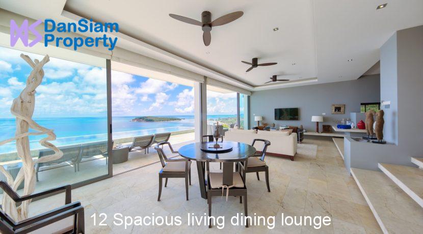 12 Spacious living dining lounge