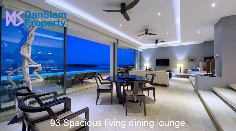 93 Spacious living dining lounge