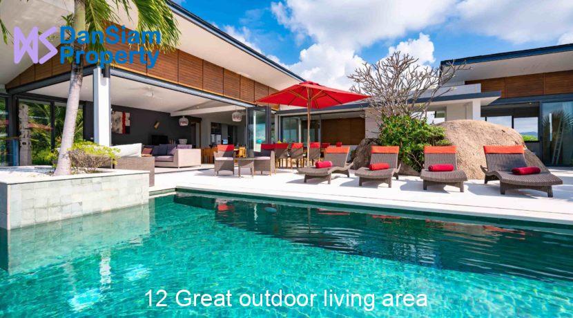 12 Great outdoor living area