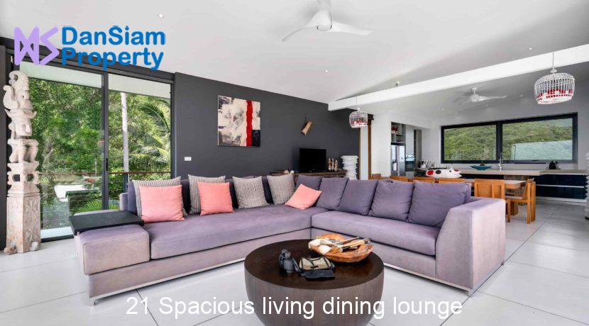21 Spacious living dining lounge