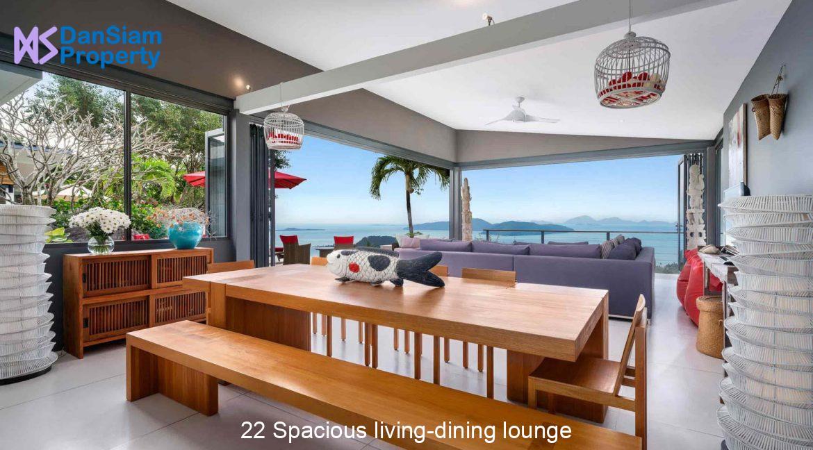 22 Spacious living-dining lounge