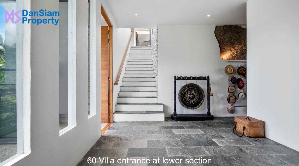 60 Villa entrance at lower section