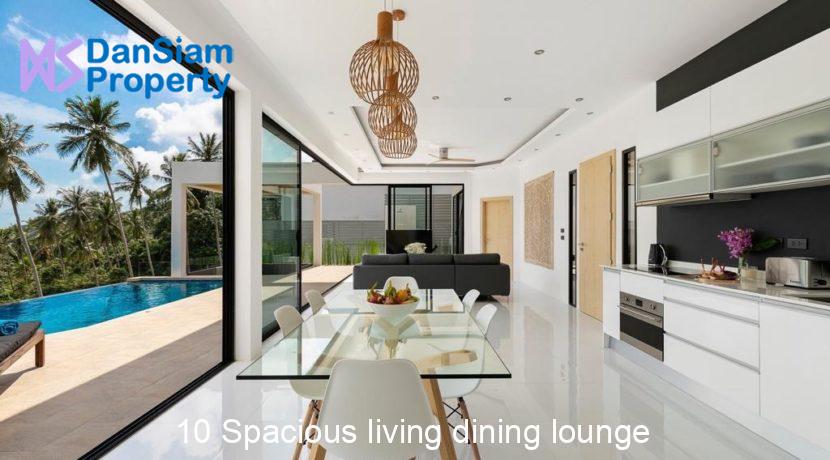 10 Spacious living dining lounge