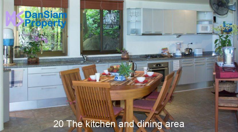 20 The kitchen and dining area