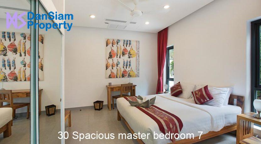 30 Spacious master bedroom 7