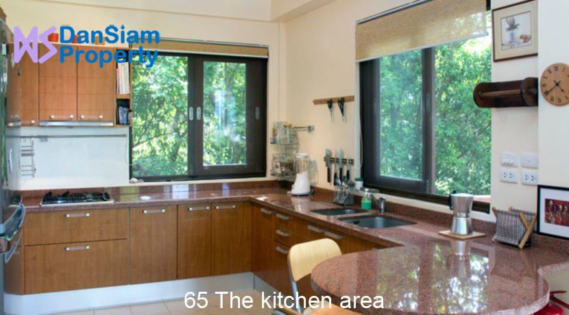 65 The kitchen area