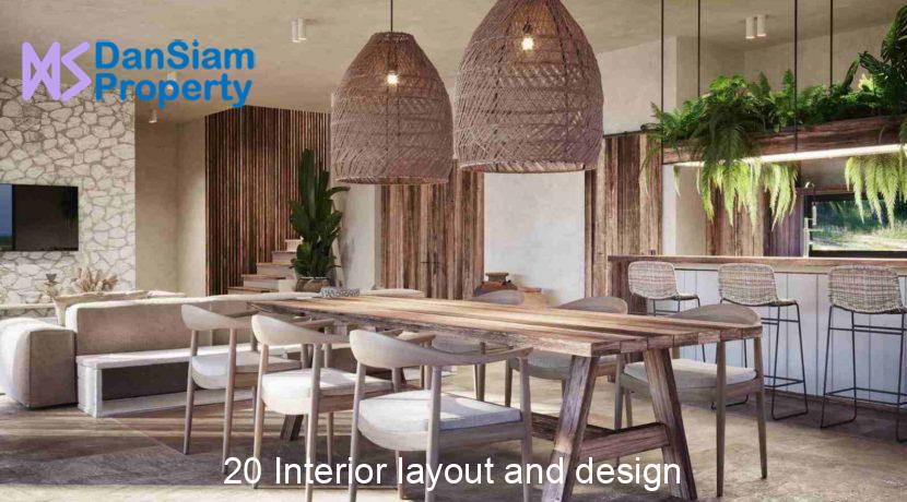 20 Interior layout and design