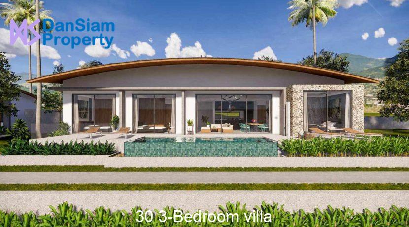 30 3-Bedroom villa