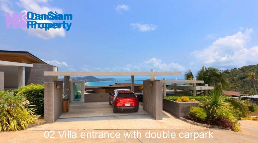 02 Villa entrance with double carpark