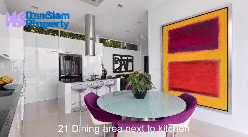 21 Dining area next to kitchen