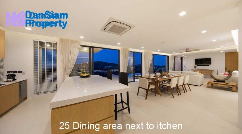 25 Dining area next to itchen