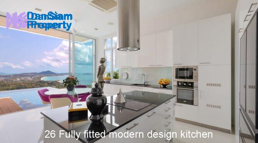 26 Fully fitted modern design kitchen