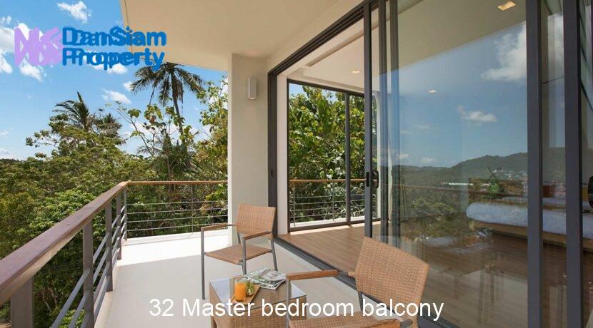 32 Master bedroom balcony