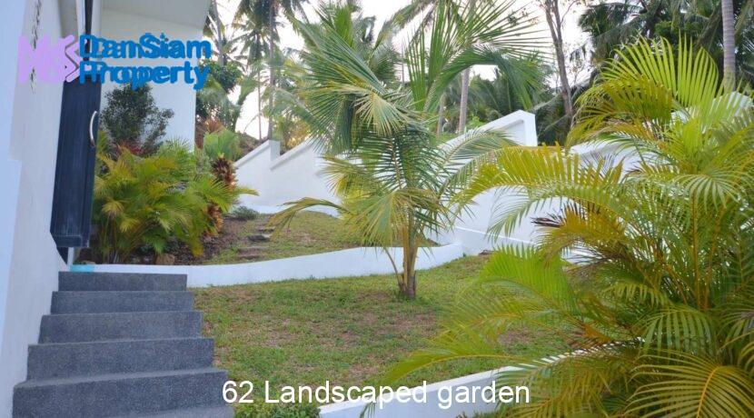 62 Landscaped garden