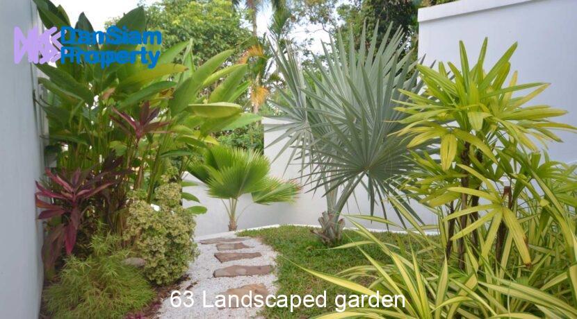 63 Landscaped garden