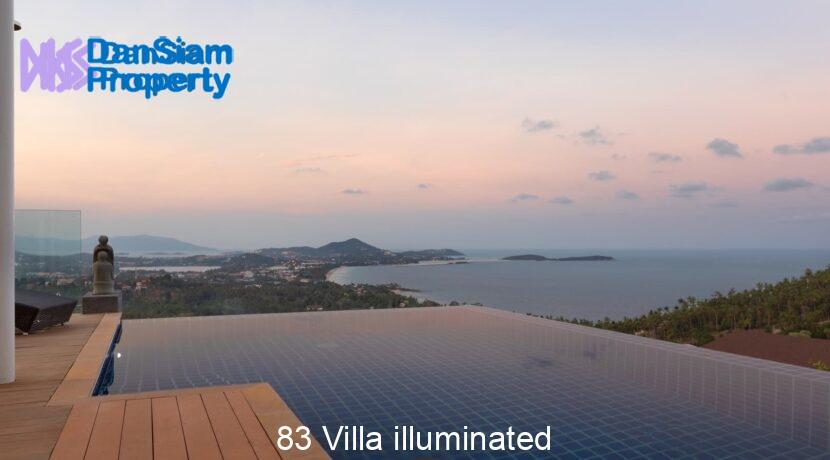 83 Villa illuminated