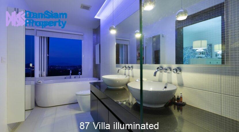 87 Villa illuminated