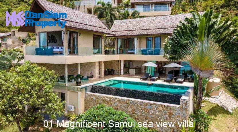 01 Magnificent Samui sea view villa