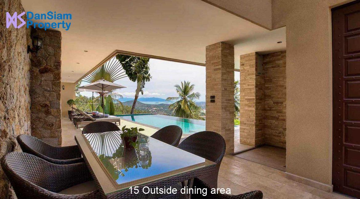 15 Outside dining area