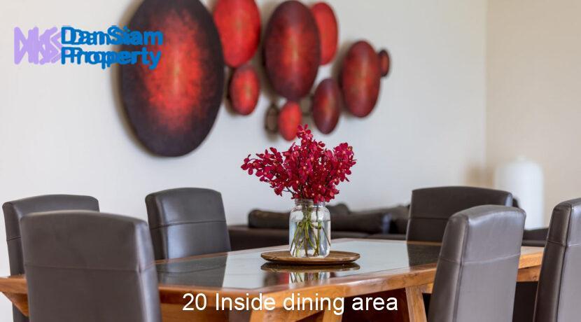20 Inside dining area