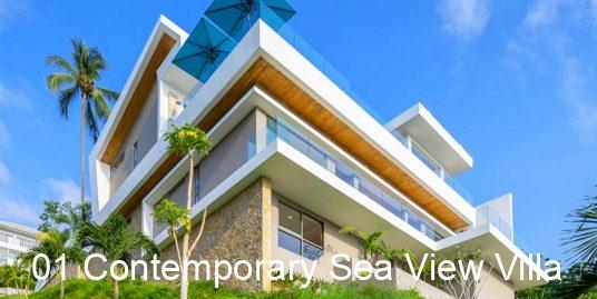 Contemporary Samui Sea View Pool Villa in Chaweng Noi