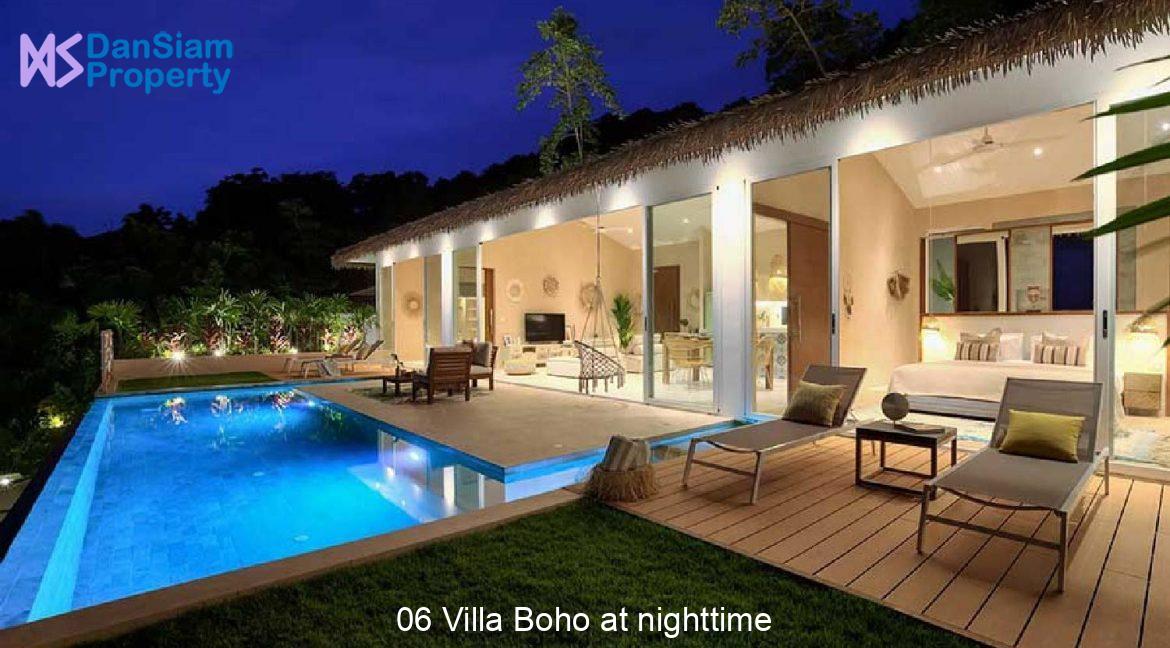 06 Villa Boho at nighttime