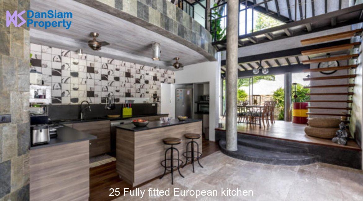 25 Fully fitted European kitchen