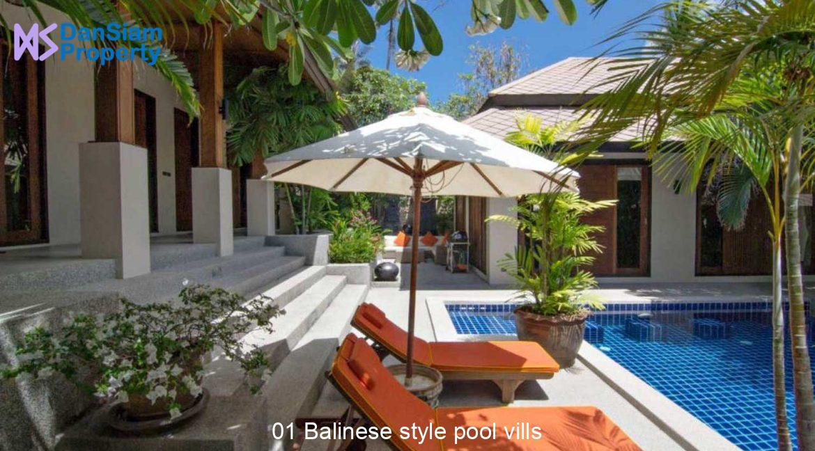 01 Balinese style pool vills