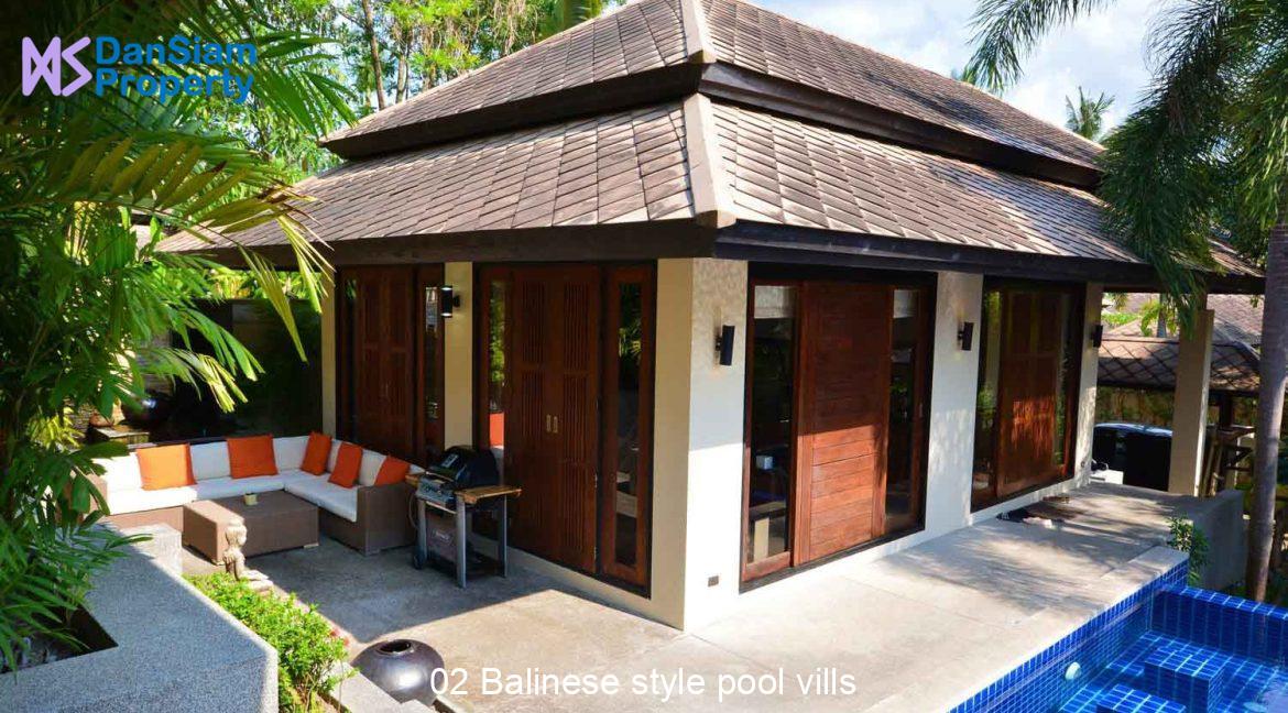 02 Balinese style pool vills