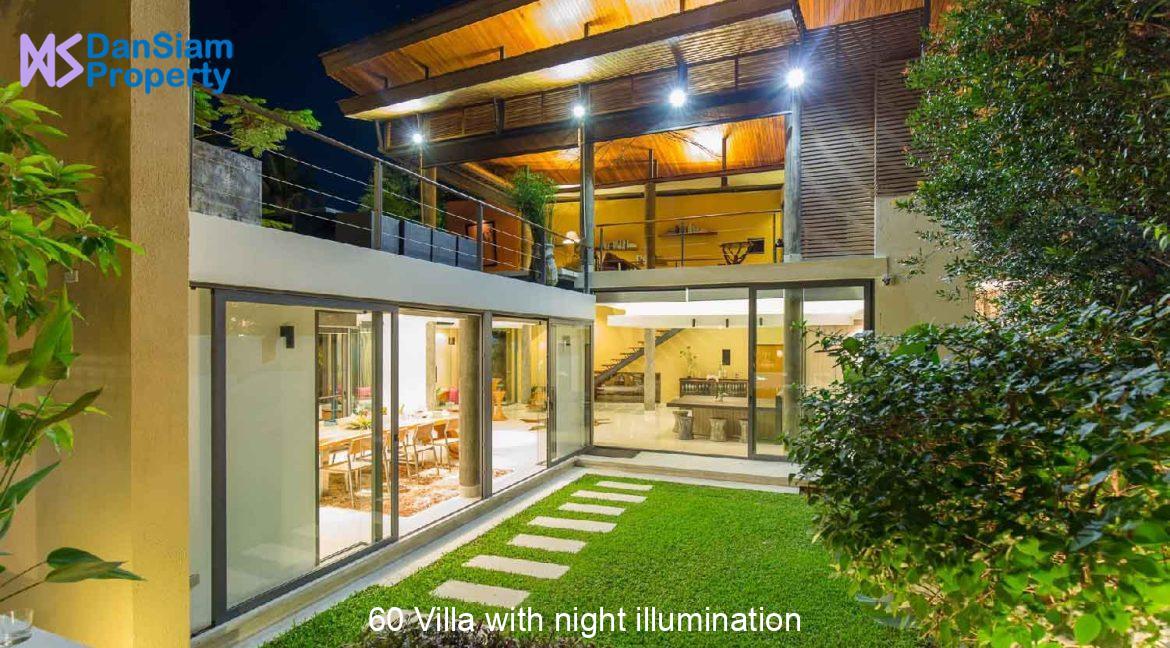 60 Villa with night illumination