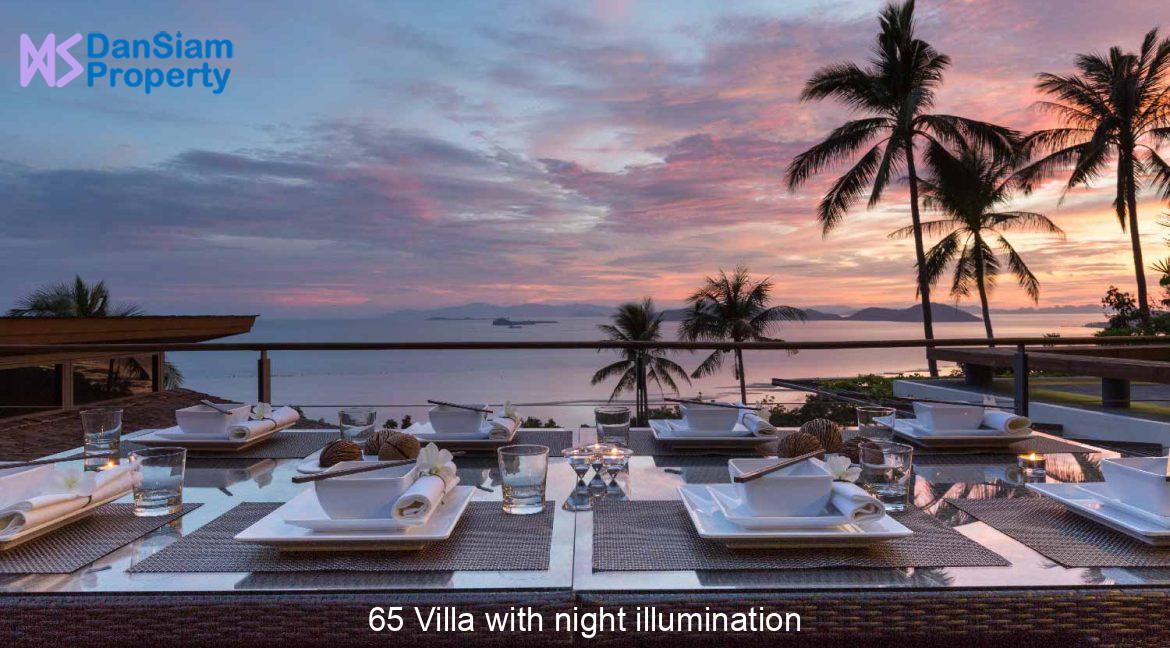 65 Villa with night illumination