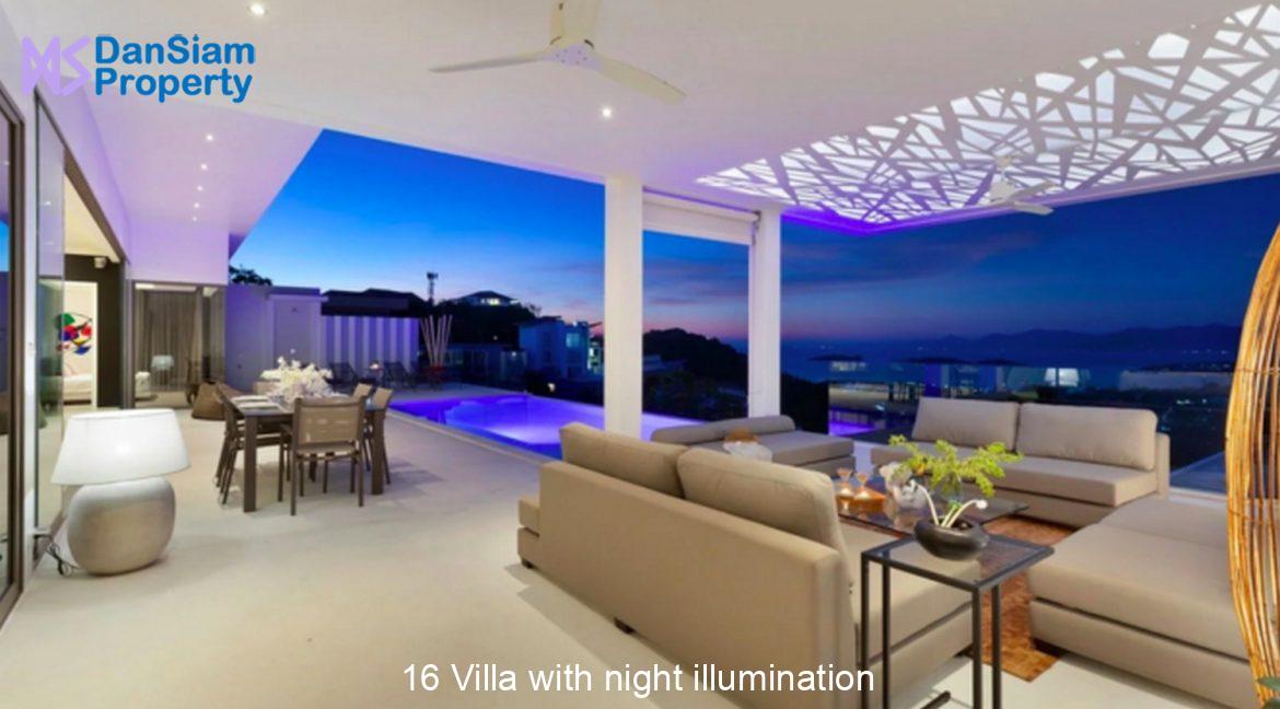 16 Villa with night illumination