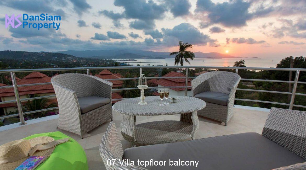 07 Villa topfloor balcony