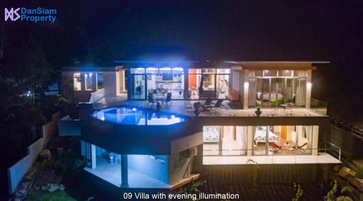 09 Villa with evening illumination