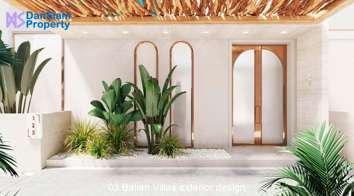 03 Balian Villas exterior design