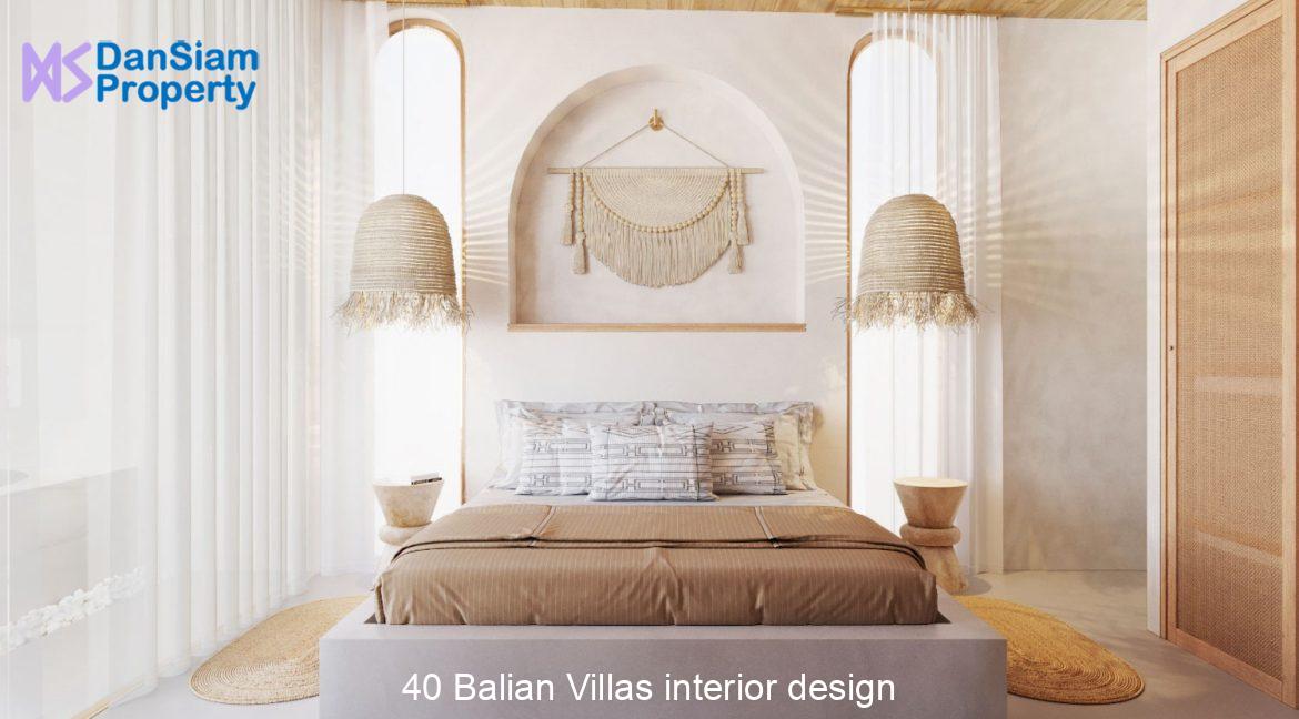 40 Balian Villas interior design