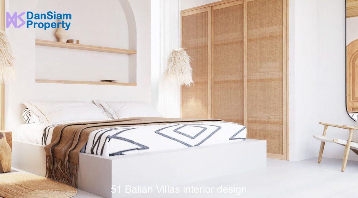 51 Balian Villas interior design