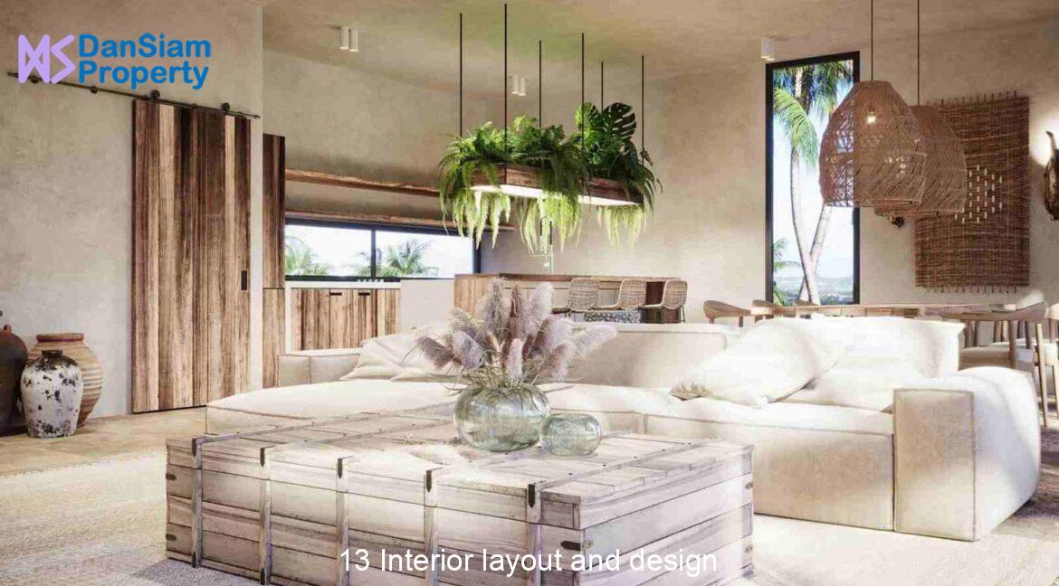 13 Interior layout and design