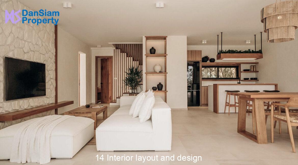 14 Interior layout and design