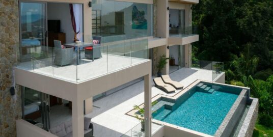 Contemporary 4-Bedroom Samui Sea-view Villa in Chaweng Noi