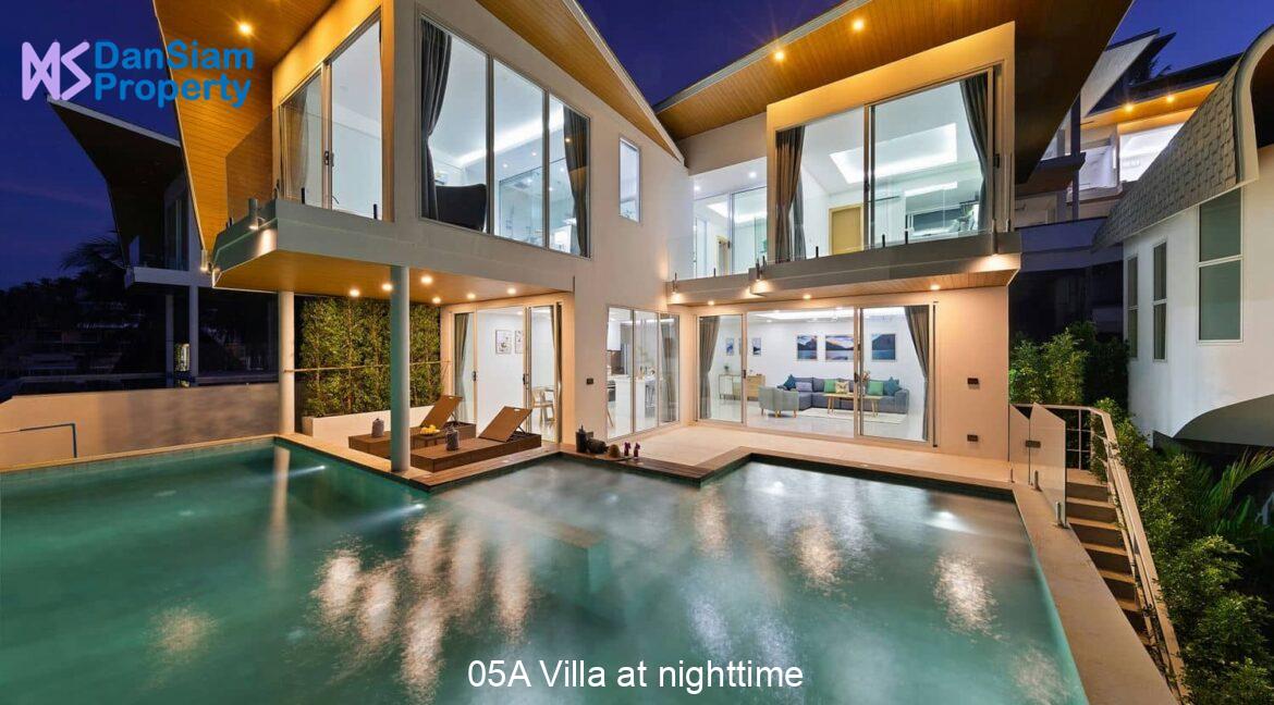 05A Villa at nighttime