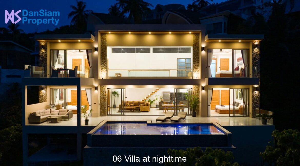 06 Villa at nighttime
