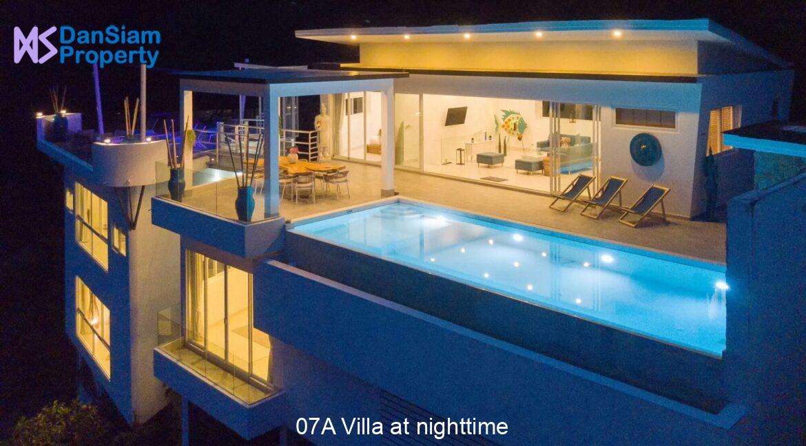 07A Villa at nighttime