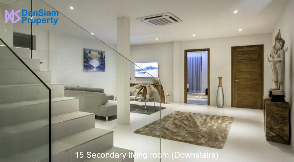 15 Secondary living room (Downstairs)