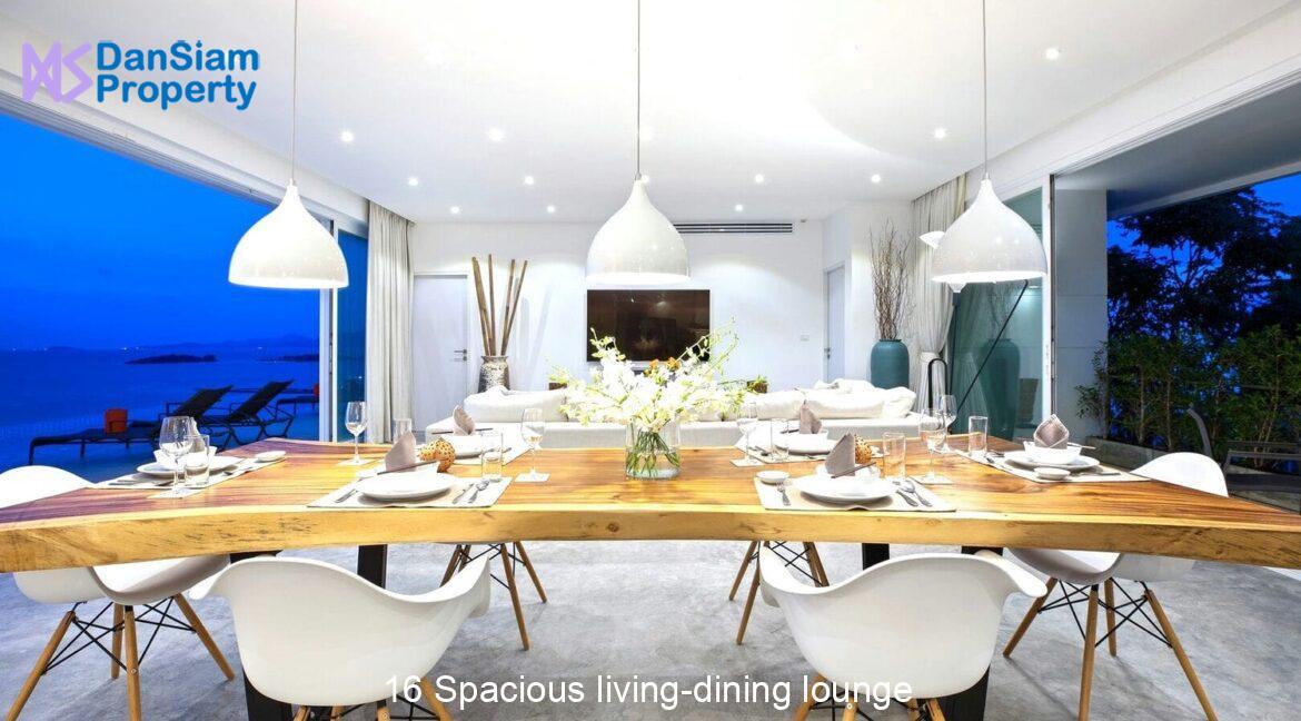 16 Spacious living-dining lounge