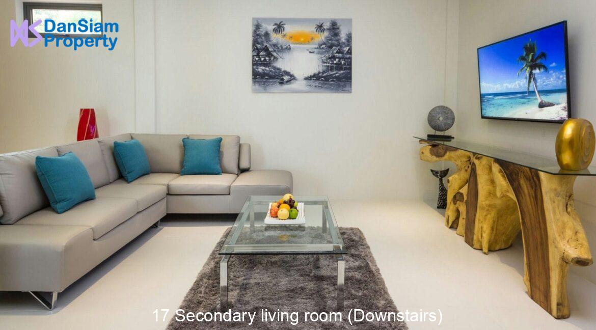 17 Secondary living room (Downstairs)