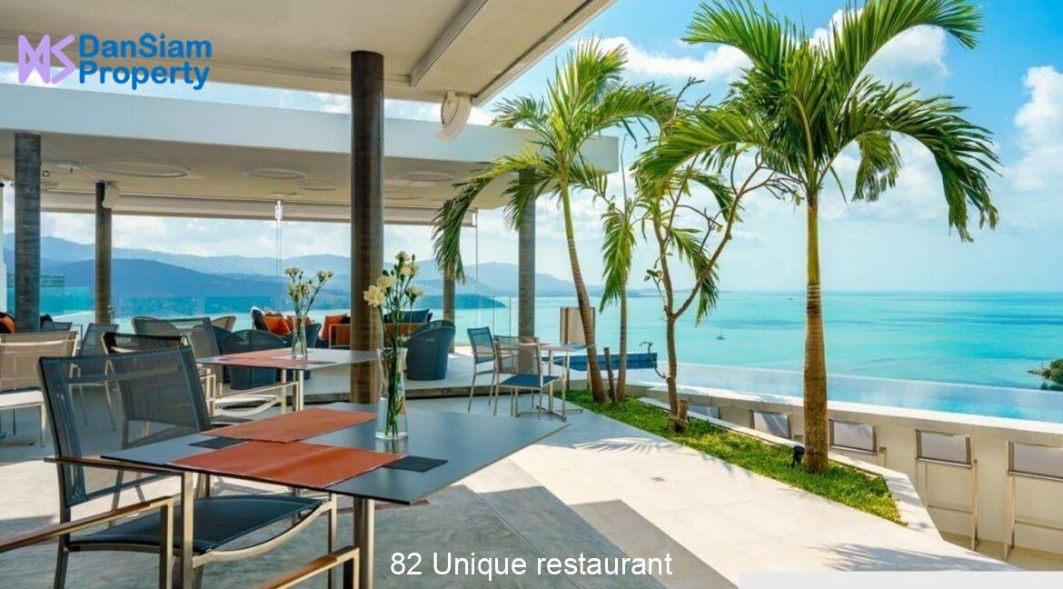 82 Unique restaurant