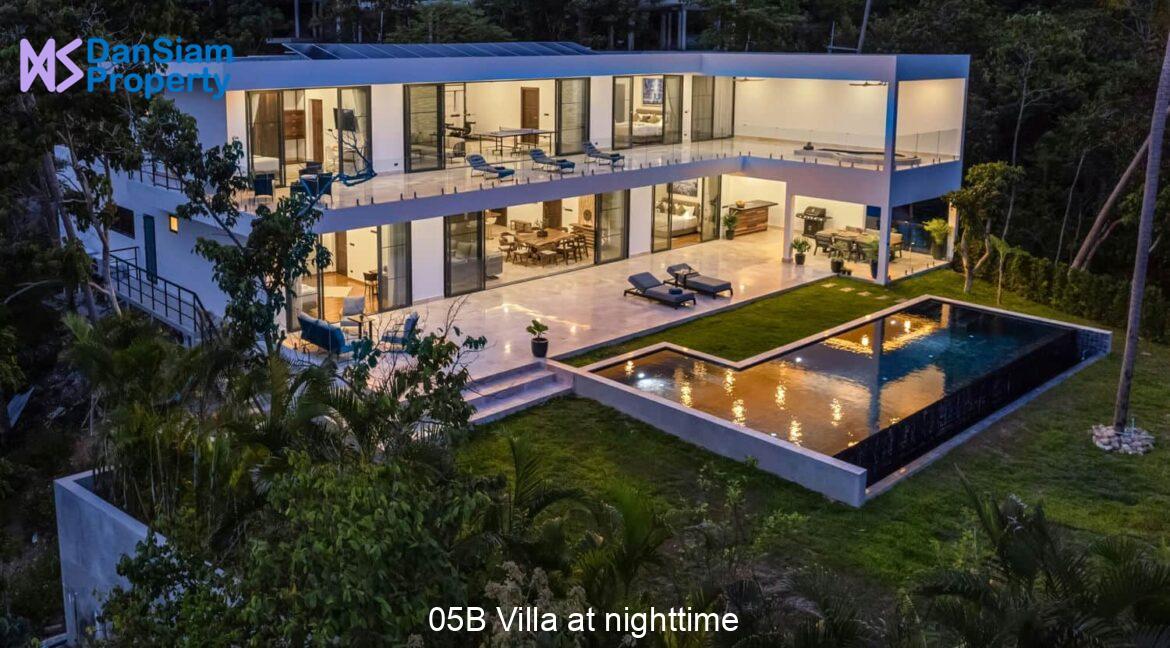 05B Villa at nighttime