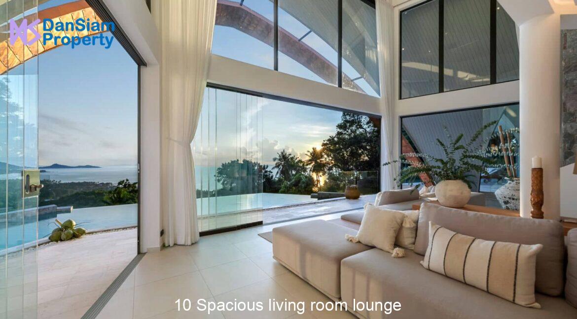 10 Spacious living room lounge